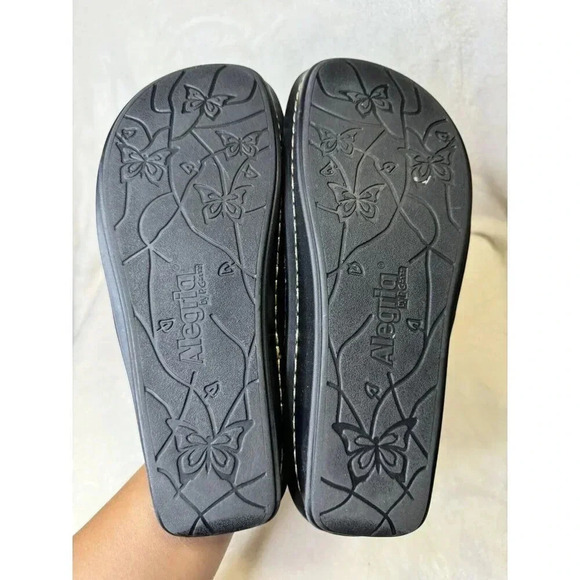 ALEGRIA Vanessa Flip Flops Thong Sandals Womens US 7.5 EU 38 Metallic Casual - Picture 3 of 8